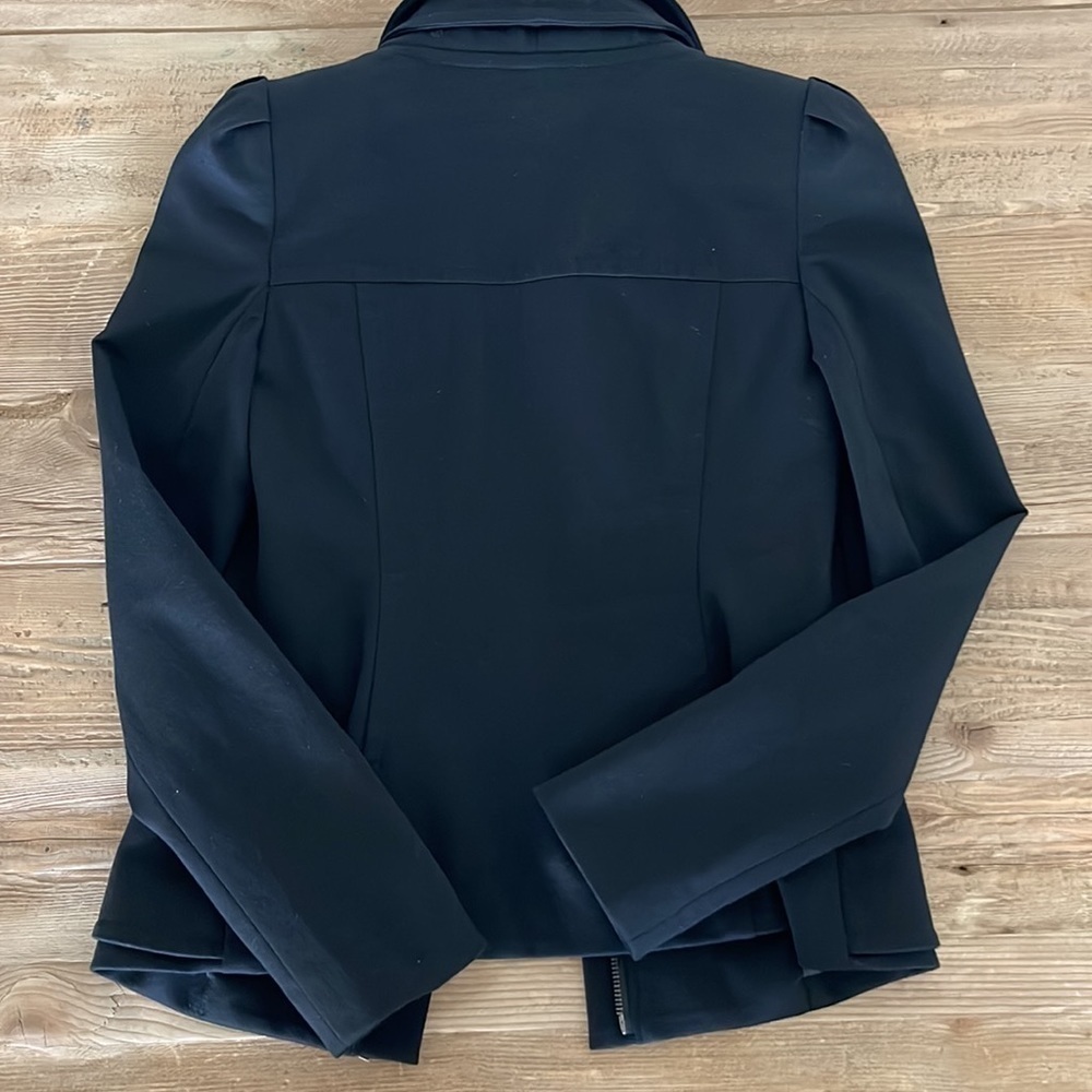 INC International Concepts Black Zip Blazer Size XS - Picture 6 of 7